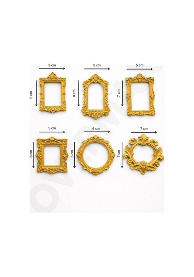 Gold Mini Çerçeveler 6 Lı Set Museum Of Us Mini Müze Konseptli Sevgililer Günü Hediyesi Altın - 836275270