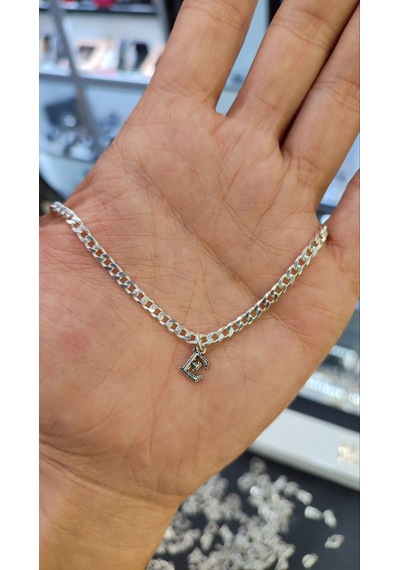 925 Ayar Gümüş 3.5 Mm Gurmet Harfli Bileklik