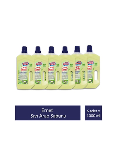 Ernet Sıvı Arap Sabunu 1 Lt X 6 Adet Tekli