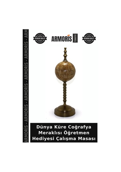 Dünya Küre Coğrafya Meraklısı Öğretmen Hediyesi Çalışma Masası