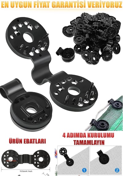 Gölgeleme Tülü Sabitleme Klipsi 10adet