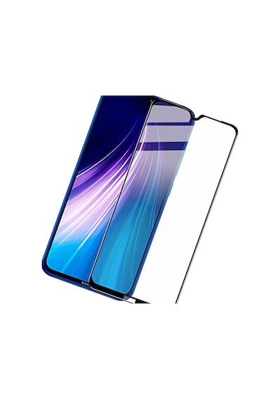 Xiaomi Redmi Note 8 Siyah 5D Tam Kaplayan Ekran Koruyucu Cam