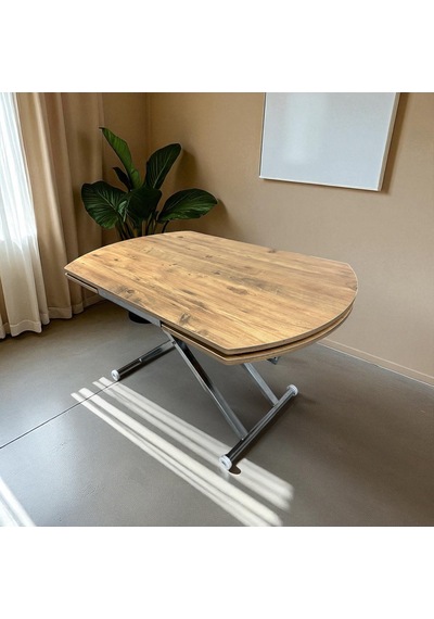 Oval Yan Baştan Açılır Akıllı Masa Üst Tabla Mdf Yüksekliği Ayarlanabilir Pratik Krom Kaplama Atlantik - Çam Oval Yan Baştan Açılır Akıllı Masa Üst Tabla Mdf Yüksekliği Ayarlanabilir Pratik Krom Kaplama Atlantik - Çam