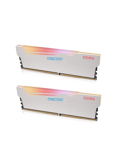 Oscoo White Radiantx R500 RGB 32GB (2X16) 6000MHZ CL46 DDR5 Ram