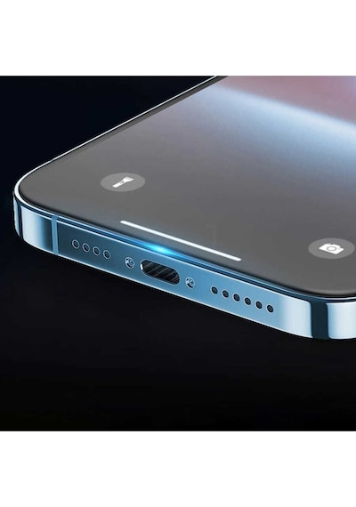 Apple Uyumlu iPhone  14  Tam Kaplayan Şeffaf Seramik Nano Ekran Koruyucu Kırılmaz Cam