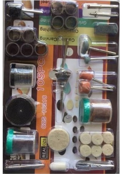 105 Parça Mini Gravür Zımpara Cam Kesici Disk Polisaj