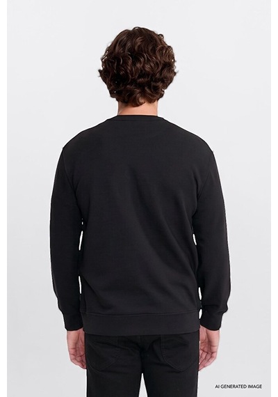 Lee Erkek Regular Fit Logo Detaylı Bisiklet Yaka Sweatshirt Siyah L26 Lee Erkek Regular Fit Logo Detaylı Bisiklet Yaka Sweatshirt Siyah L26