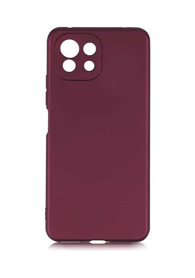 Xiaomi Mi 11 Lite Kılıf Zore Premier Silikon Kapak Mürdüm