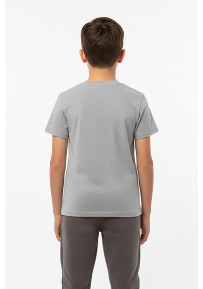 Toontoy Kids Toontoy Erkek Çocuk Bisiklet Yaka Kısa Kollu Baskılı Tişört 22372 Gri Melanj Toontoy Kids Toontoy Erkek Çocuk Bisiklet Yaka Kısa Kollu Baskılı Tişört 22372 Gri Melanj