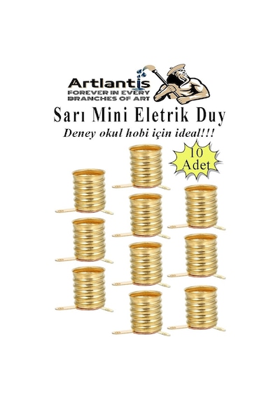 Altı Sarı Mini Duy 10 Adet Deney Duyu Proje İçin Küçük Ampul Yuvası Minyonet Duy Okul Sınıf Elektrik Devre Deney Duyusu
