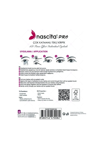 Nascita Çok Katmanlı Tekli Kirpik Midnight Symphony Naseye000164