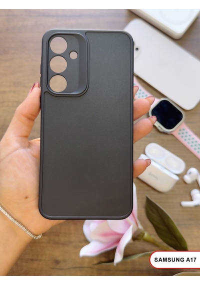 Samsung Galaxy A17 Uyumlu Kamera Korumalı Darbeye Dayanıklı Renk Atmayan Keep Silikon Kılıf Siyah
