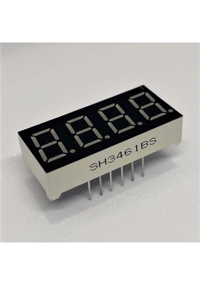 9.2mm 4lü 7 Segment Display Ekran Kırmızı Ortak Anot