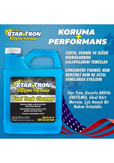 Starbrite - Star Tron Enzim Katkılı Yakıt Tankı Temizleyici 1.9 Litre : Yakıt Çamuruna Ve Bayat Yakıta Enzim Gücüyle Kesin Çözüm