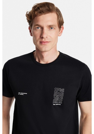 Tudors Erkek Slim Fit Dar Kesim %100 Pamuk Yumuşak Dokulu Baskılı Siyah Bisiklet Yaka Tişört-33162 Siyah Tudors Erkek Slim Fit Dar Kesim %100 Pamuk Yumuşak Dokulu Baskılı Siyah Bisiklet Yaka Tişört-33162 Siyah