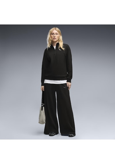 Puma Class Wide Leg Kadın Siyah Günlük Stil Eşofman Altı 69401301
