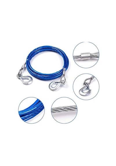 Drs Tuning Oto Çekme Halatı Kancalı 5 Ton İzoleli Çelik Malzeme
