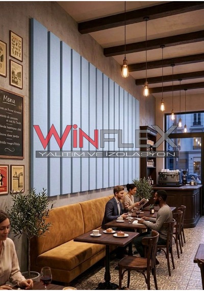 Winflex 60x240 Cm Dev Boy Akustik Panel Turkuaz