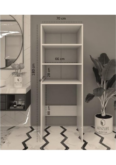 Kenzlife Çamaşır-kurutma-bulaşık Makinesi Dolabı Mahidevran Byz 180 70 60 Suntalam Banyo Beyaz Kenzlife Çamaşır-kurutma-bulaşık Makinesi Dolabı Mahidevran Byz 180 70 60 Suntalam Banyo Beyaz