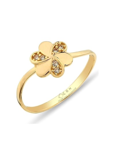 Çgk Çiğdem Gürel Kuyumculuk Çiçek Altın Yüzük Yzy005 14yeni0045 Gold