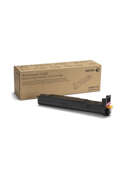 Xerox 106R01318 WorkCentre 6400 Yüksek Kapasite Magenta Kırmızı Toner 14.000 Sayfa