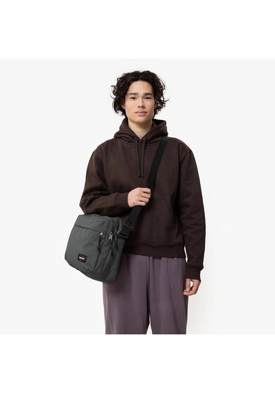 Eastpak Crosser Black Denim Omuz Çantası Kırmızı Ek0a5bır77h Koyu Gri