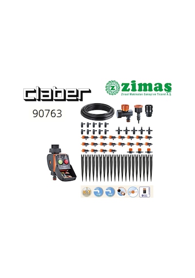 Claber 90763 Tımer Kıt 20 Practıco Damla Sulama Ve Zamanlayıcısı