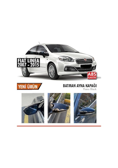 Fiat Linea Yarasa Ayna Kapağı Batman Piano Black Parlak Siyah