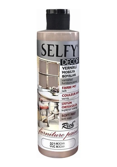 Rich Selfy Decor Vernikli Boya 240Cc - Mocha 852