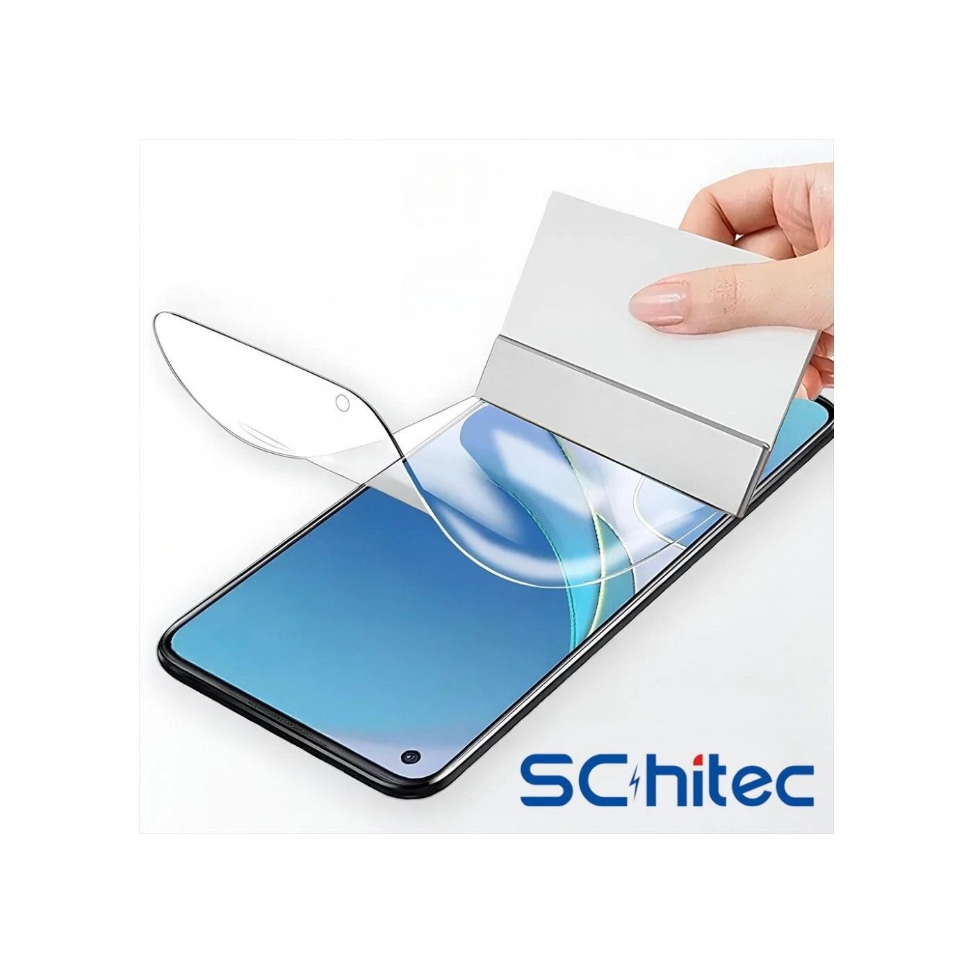 Schitec Apple Uyumlu iPhone 16e Darbe Emici Premium Ön Şeffaf Nano Ekran Koruyucu Poliüretan Film