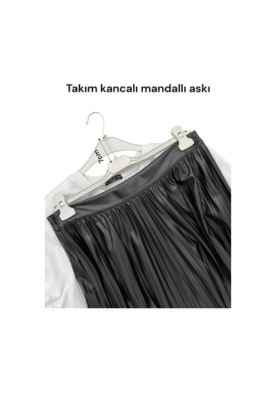 Çocuk Takım Alt Askısı Siyah 32 Cm 12'li Set - Dayanıklı Plastik Askı Plastik Siyah Tr Diğer
