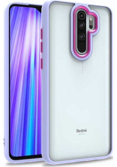 Xiaomi Redmi Note 8 Pro Kılıf Zore Flora Kapak Lila