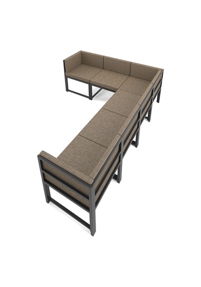 Wood House Parla 6'lı Köşe Koltuk Takımı Kahve Mutfak,bahçe,balkon,oturma Odası
