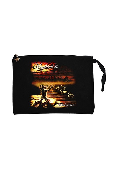Nightwish Wishmaster Siyah Clutch Astarlı Cüzdan / El Çantası Siyah