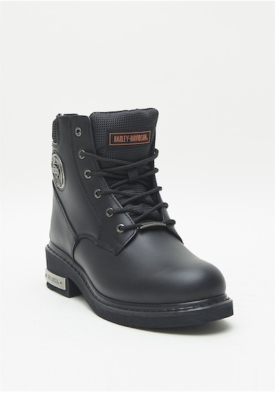 Harley Davidson Jim Erkek Siyah Deri Bot-1218 Siyah