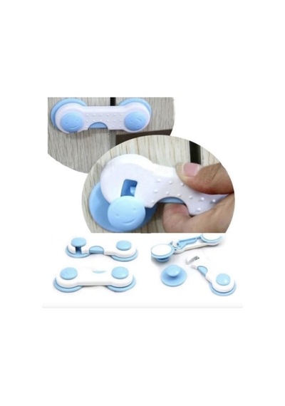 Bebek Çocuk Güvenlik Dolap Kilidi Geçmeli Çekmece Dolap Kilidi 2 Adet Çok Renkli - 855966566
