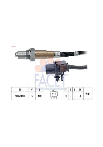 Vw Passat B7 Oksijen Sensoru 2.0 Tdi 2011-2014 Cffb Facet 108393