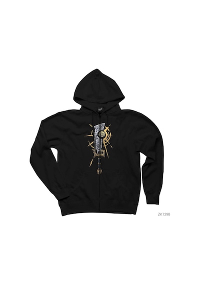 World Of Warcraft Holy Light Asgbringer Siyah Fermuarlı Kapşonlu Sweatshirt