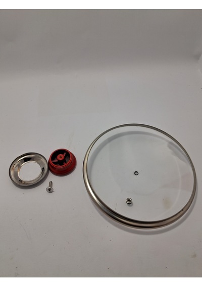 Cam Kapak 18 Cm Ve Kırmızı Elma Şekeri Kulp