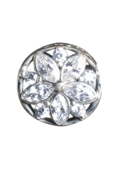 Nur Silver Çiçekli Gümüş Charm Nur-bl00014