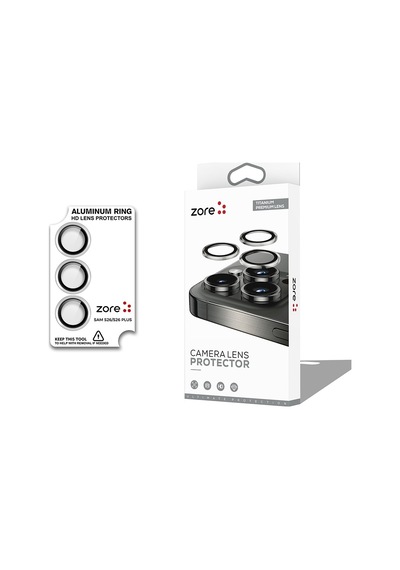 Vendas Samsung Uyumlu Galaxy S26 Plus Zore Cl-12 Premium Safir Parmak Izi Bırakmayan Anti-reflective Lens Koruyucu Gri