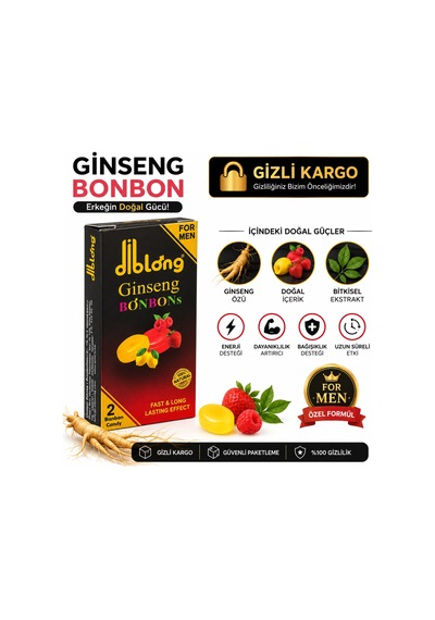 Diblong Ginseng Bonbon 12'li Paket Bitkisel Bonbon Şeker Özel Formül
