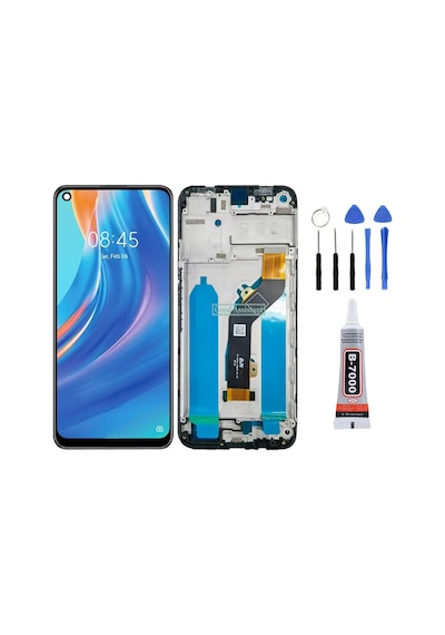 Tecno Spark 7 Pro Çıtalı Lcd Ekran Dokunmatik Tamir Seti Yapıştırcı Set Yedcom