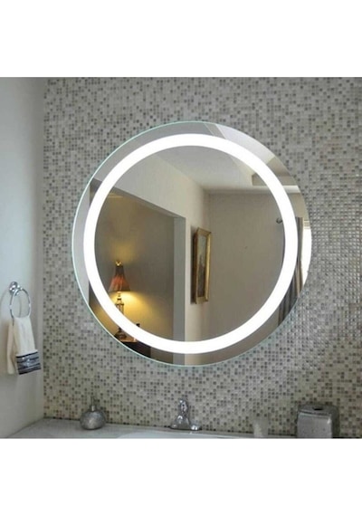 70 CM Yuvarlak Banyo Aynası Ledli Ayna-Işıklı Ayna