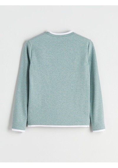 Lcw Eco Yeşil Bisiklet Yaka Kadın Sweatshirt