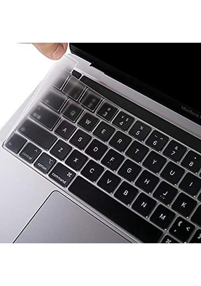 Apple Uyumlu MacBook Air 13.6 Inc 2022/2024 M2-m3 A2681 A3113 Türkçe Q Klavye Şeffaf Klavye Koruyucu Kılıf