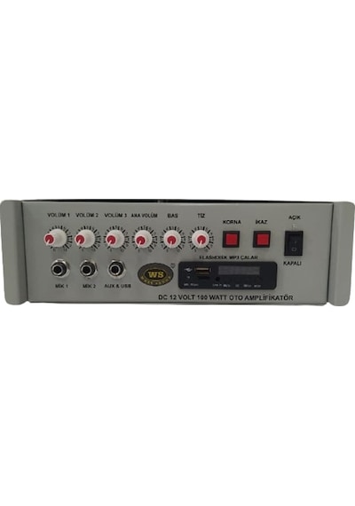 Westsound Tks 100 M Usb Dc 12V 100W Amplifikatör