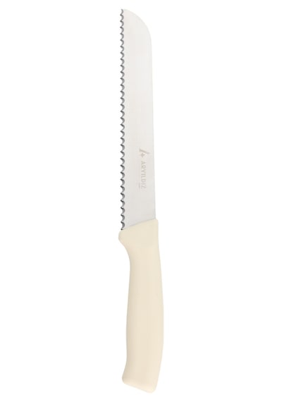 Aryıldız Rexa Tırtıklı Ekmek Bıçak Krem 19 Cm Renkli