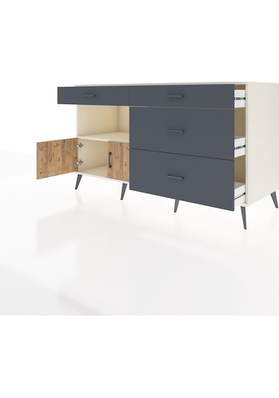 Kronos Konsol Tek Raflı 4 Çekmeceli 2 Kapaklı 176x59x99 Aytaşı-ça Aytaşı-çam/antrasit Kronos Konsol Tek Raflı 4 Çekmeceli 2 Kapaklı 176x59x99 Aytaşı-ça Aytaşı-çam/antrasit
