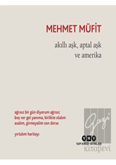 Yapı Kredi Yayınları - Akıllı Aşk, Aptal Aşk ve Amerika